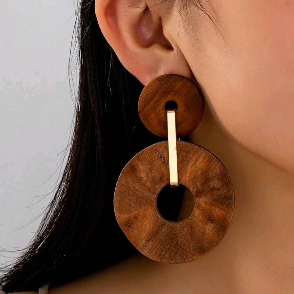 Earrings With Cuff NWOT